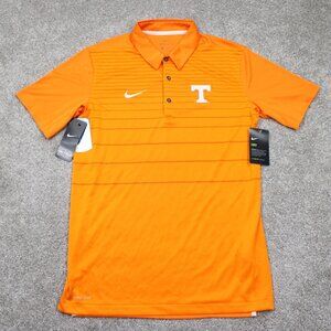 Nike Tennessee Polo Shirt NWT Mens Small Orange Volunteers Dri-Fit S/S Pullover